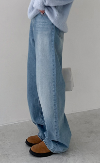 483-세미 와이드 스트테이트 데님 / 483-Semi Wide Straight Denim