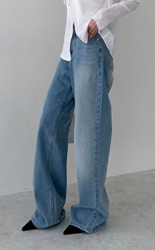 483-세미 와이드 스트테이트 데님 / 483-Semi Wide Straight Denim