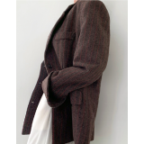 495-누빔 오버핏 울 자켓 / 495-Quilted Oversized-Fit Wool Jacket