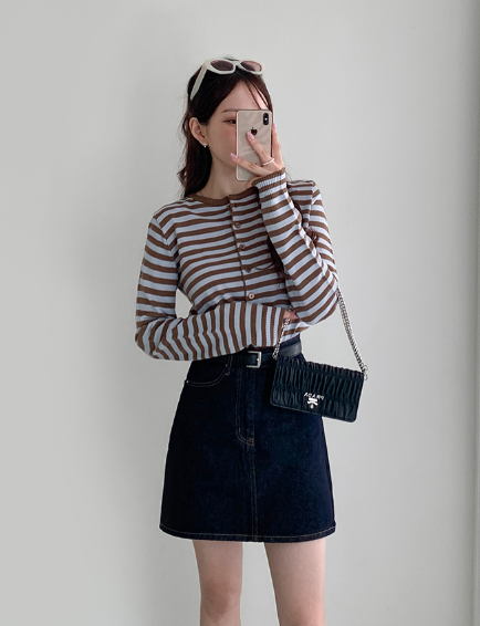 269-배색 니트 가디건 / 269-Coloring Knitwear Cardigan